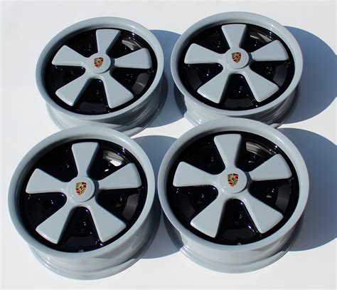 Wide 5 X 205 Dove Gray Detailed Fuchs Wheels Aircooled Vintage Works