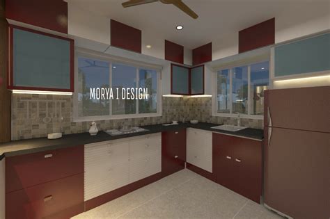 modern l-shaped kitchen design by MORYA I DESIGN | KreateCube