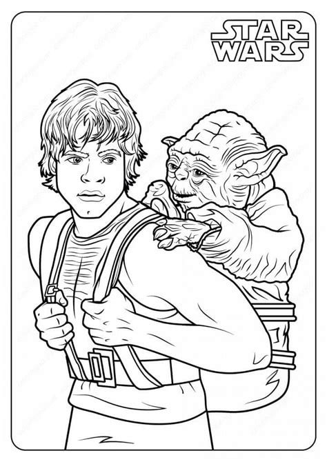 Dibujos De Luke Skywalker Para Colorear E Imprimir Coloringonly