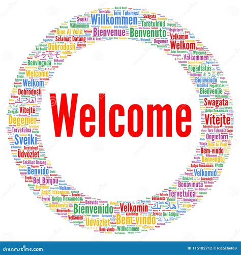 Welcome In Different Languages Clip Art