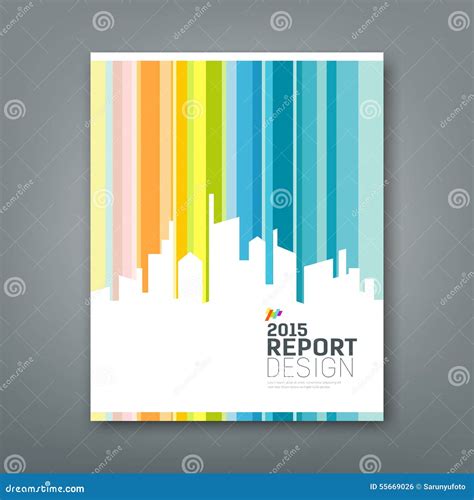 Cover Annual Report Silhouette Building Stock Vector Illustration Of