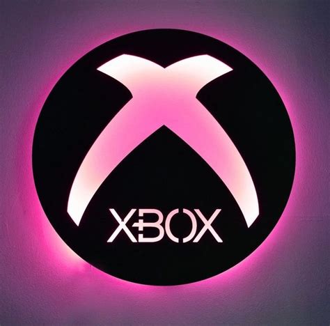 Xbox Neon Sign Button Wall Art For Game Room Decor