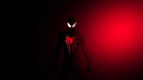 Spider Man Dark Red 4k Wallpaper