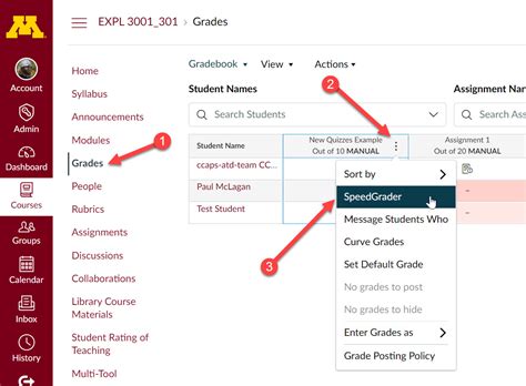 Atd Tutorial New Quizzes Accessing Speedgrader