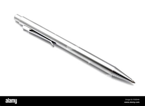 Ballpoint Pen On White Background Stock Photo Alamy