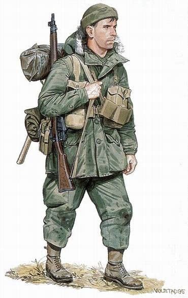 Canadian Korean War Infantryman Military Drawings Military Artwork