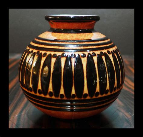 Paul Jacquet 1883 1968 Original Art Deco Vase Bada