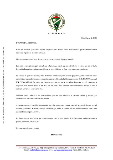 Carta De Cesar Al Presidente