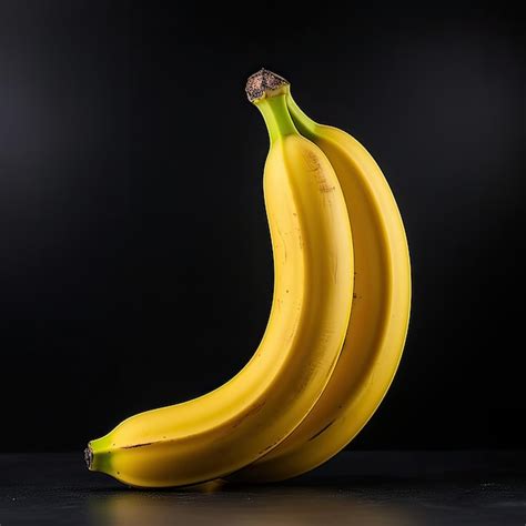 Premium Ai Image Photo Of A Banana In Black Background