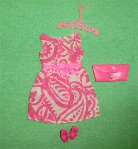 Mod Era Barbie Sears Exclusive 1511 Fashion Bouquet Pink And White Dress