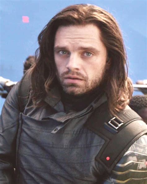 bucky you are in a war it s not a photo shoot even though you are gorgeous sebastian