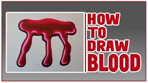 How To Draw Blood Easy Art Method Quick Art Tutorial Youtube