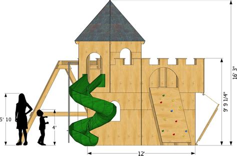 These diy wooden toy castles look fantastic with wooden train tracks! Whimsical Castle Plan | Castle plans, Wooden castle, Play ...