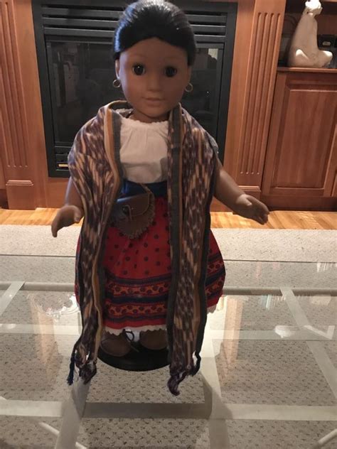 american girl josefina doll with meet outfit and pajamas town
