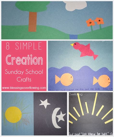8 Simple Creation Sunday School Crafts Sunday School Crafts School