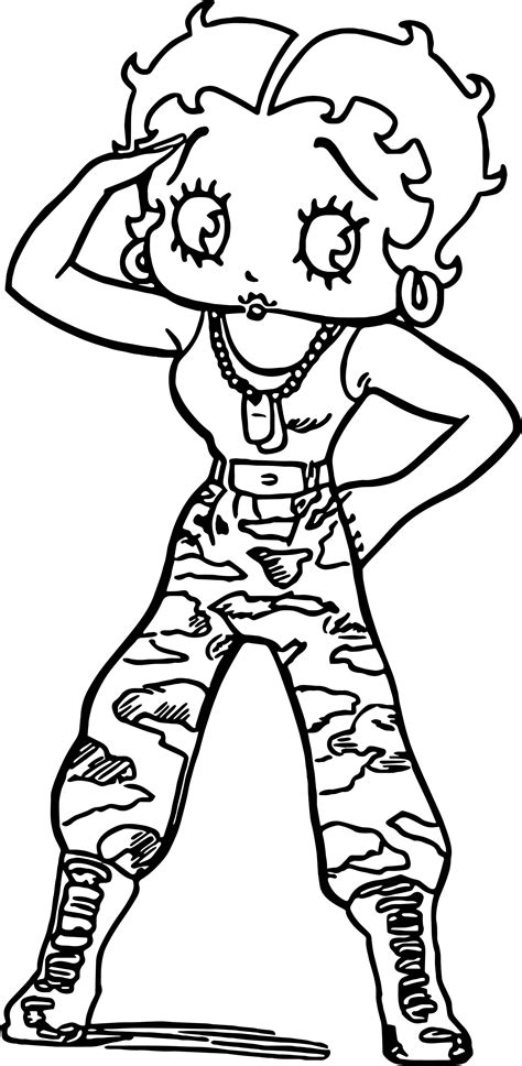️free Printable Betty Boop Coloring Pages Free Download