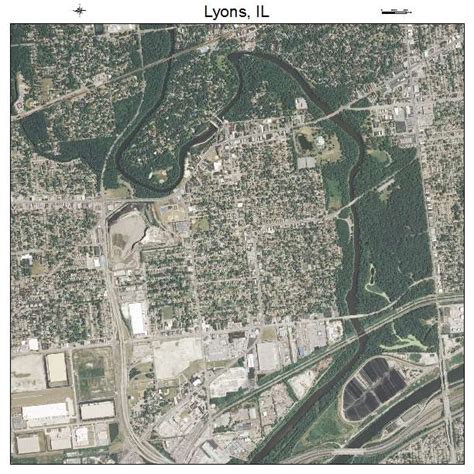 Aerial Photography Map Of Lyons Il Illinois