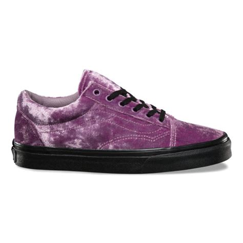 Velvet Old Skool Shoes Purple Vans