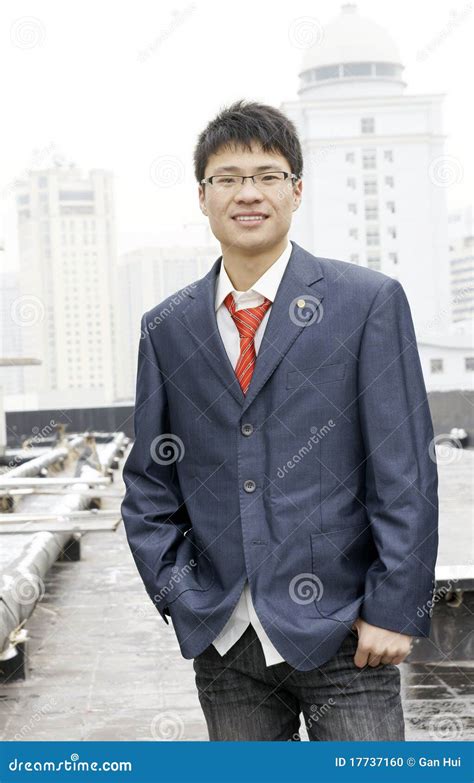 Asian Young Man In Suit With Tie Stock Photo Image Of Handsome