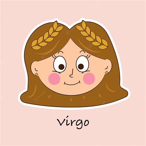 Premium Vector Virgo Zodiac Sign
