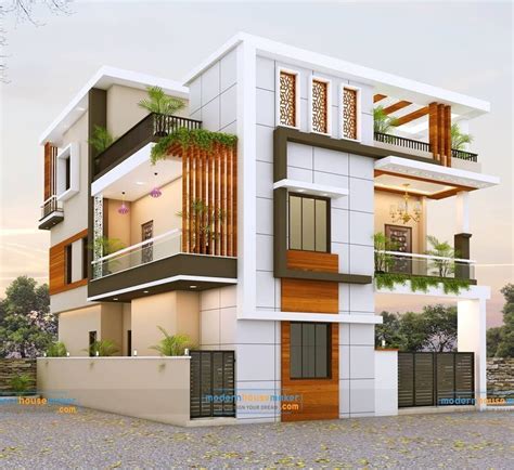 40x50 Ultra Modern Bunglow Duplex House Design House Outer Design