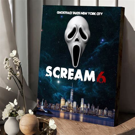 Scream VI Ghostface Takes New York City Poster Canvas Musicdope80s