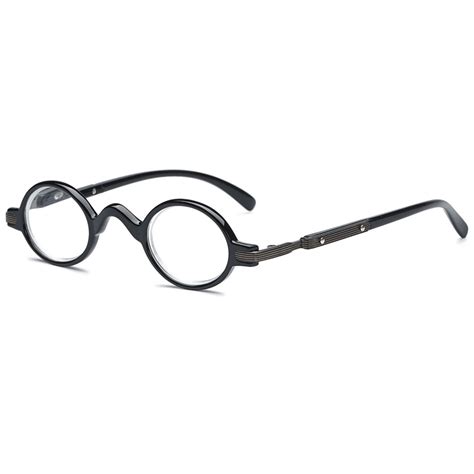 Magimodac Retro Oval Reading Glasses Nerd Eyeglasses Eyewear Readers For Men Women 1 Pcs Black