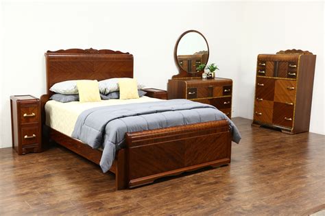However, not only wood materials can bring you to the feel of vintage. SOLD - Art Deco Waterfall Vintage 5 Pc. Bedroom Set, Queen ...
