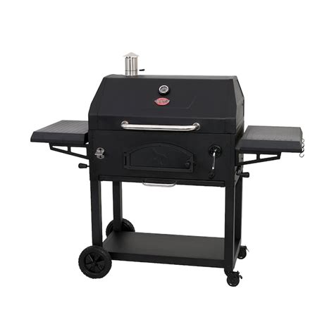 Char Griller Legacy 33 In W Black Charcoal Grill In The Charcoal Grills
