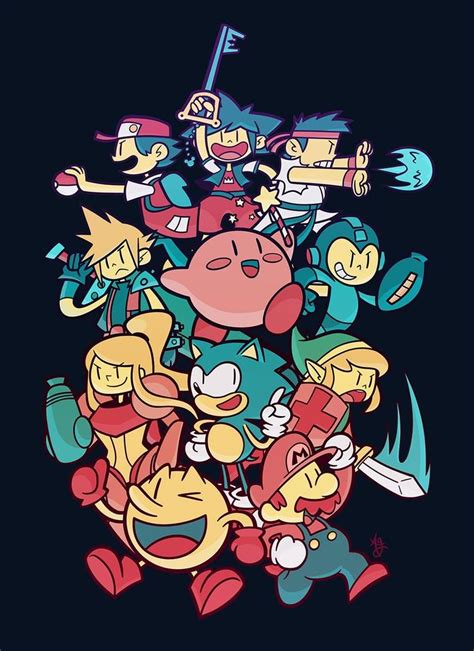 Video Game Heroes By Air Pirate Bunny On DeviantArt Retro Gaming Art