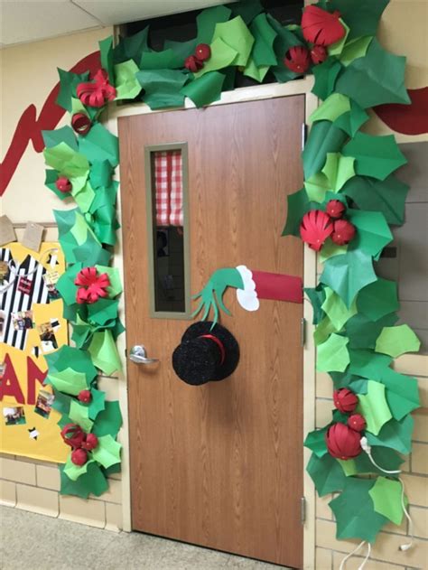 the grinch holiday door decorating contest door decoration bulletin board ideas prek