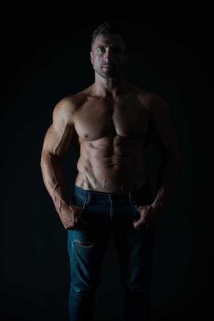 premium photo bodybuilder concept masculinity and sport improve yourself man muscular