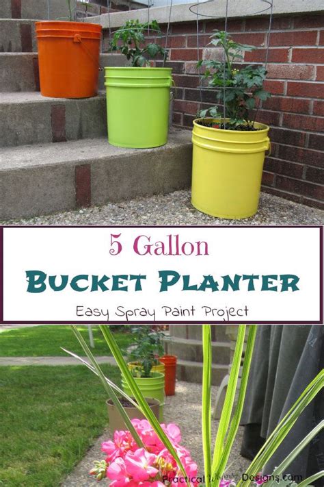 Gallon Bucket Planter Practical Whimsy Designs In Bucket