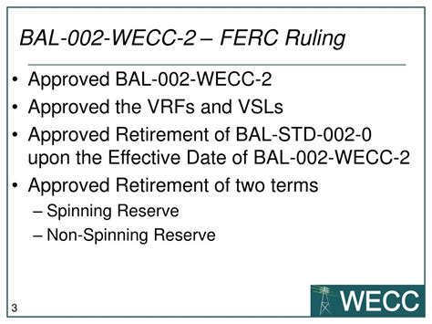 Ppt Bal 002 Wecc 2 Contingency Reserves Effective Date Powerpoint