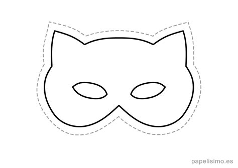 4 Máscaras De Goma Eva Para Recortar Gato Niños 3508×2480