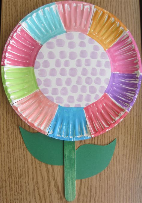 Blooming Flower Craft Spring Arts And Crafts Spring Flower Crafts