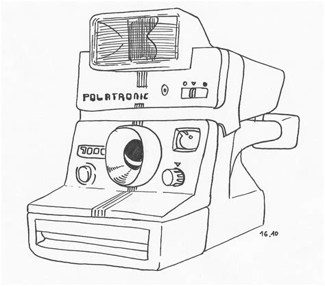 Polaroid Camera Coloring Coloring Pages