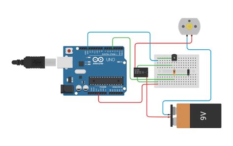 Circuit Design Relay With Dc Motor Tinkercad