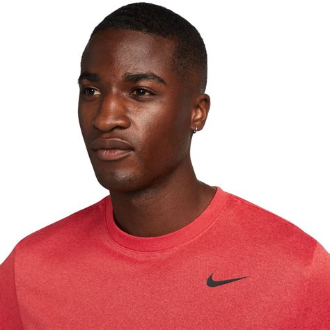 Nike Dri Fit Mens Training T Shirt Sport Redred Clayheatherblack