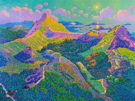 Memories Emerge In Stephen Wong Chun Heis Paintings As Vivid Saturated