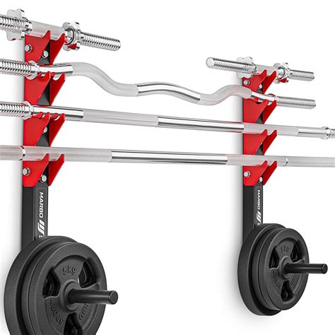 Wall Mounted Weights And Bars Storage Rack Mh S208 Marbo Sport Bars