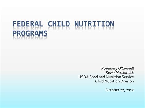 Usda Organizational Chart National Food Service Management