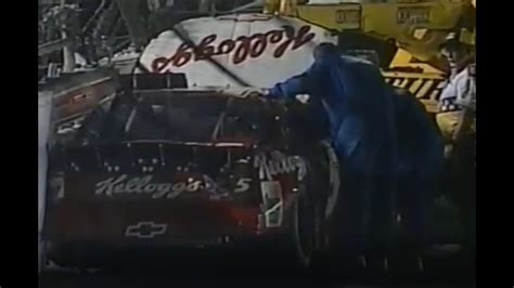 2000 Pepsi 400 Terry Labonte Hard Crash Call By Mrn Youtube