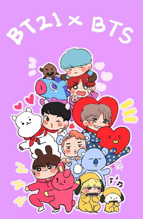 Bts X Bt21 Bts Fanart Bts Chibi Bts