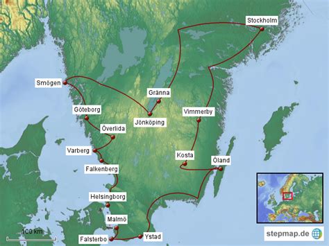 Stepmap Urlaub Schweden 2015 Landkarte Für Schweden