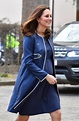 Kate Middleton reveals blooming baby bump in royal blue as she's made ...