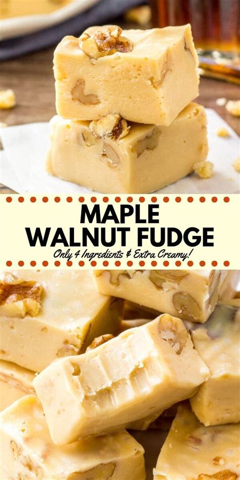 Maple Walnut Fudge Recipe Homemade Fudge Recipes Fudge Recipes