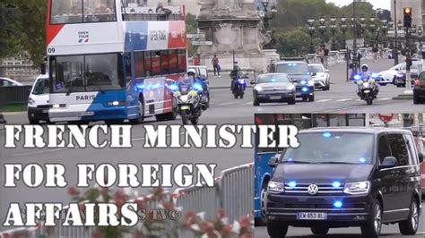 Soyez le bienvenue au site web du ministère des affaires etrangères du burundi. Convoi du ministre français des Affaires étrangères. - YouTube
