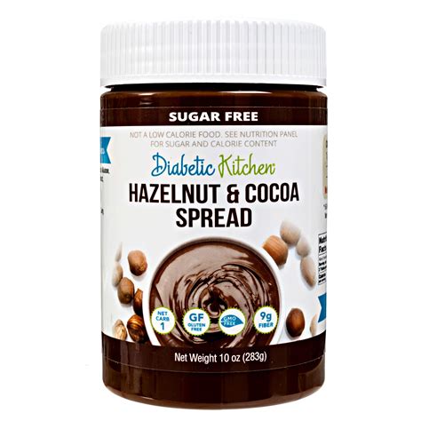 Diabetic Kitchen Hazelnut And Cocoa Spread 10 Oz 283 G
