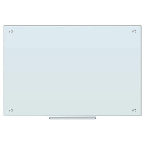 Glass Dry Erase Board 36 X 24 Inches White Frosted Surface Frameless